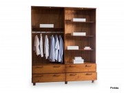 Guarda Roupa Armario Roupeiro Perola Espelhado 04 Portas